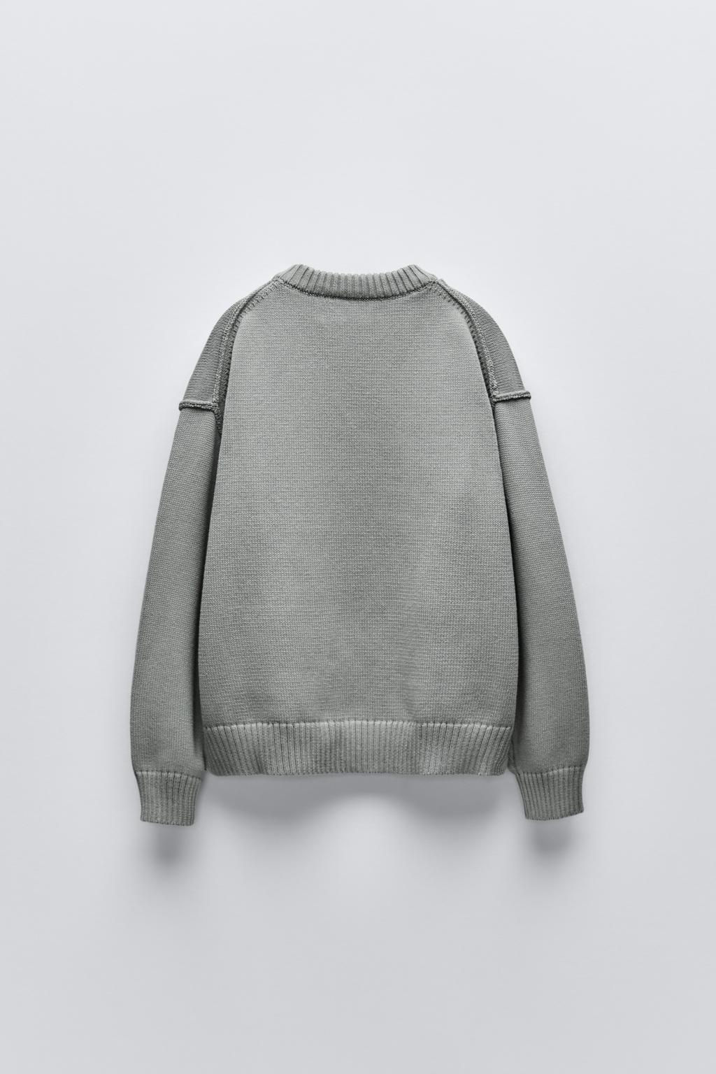 TEXT PRINT KNIT SWEATER - Zara фото 2