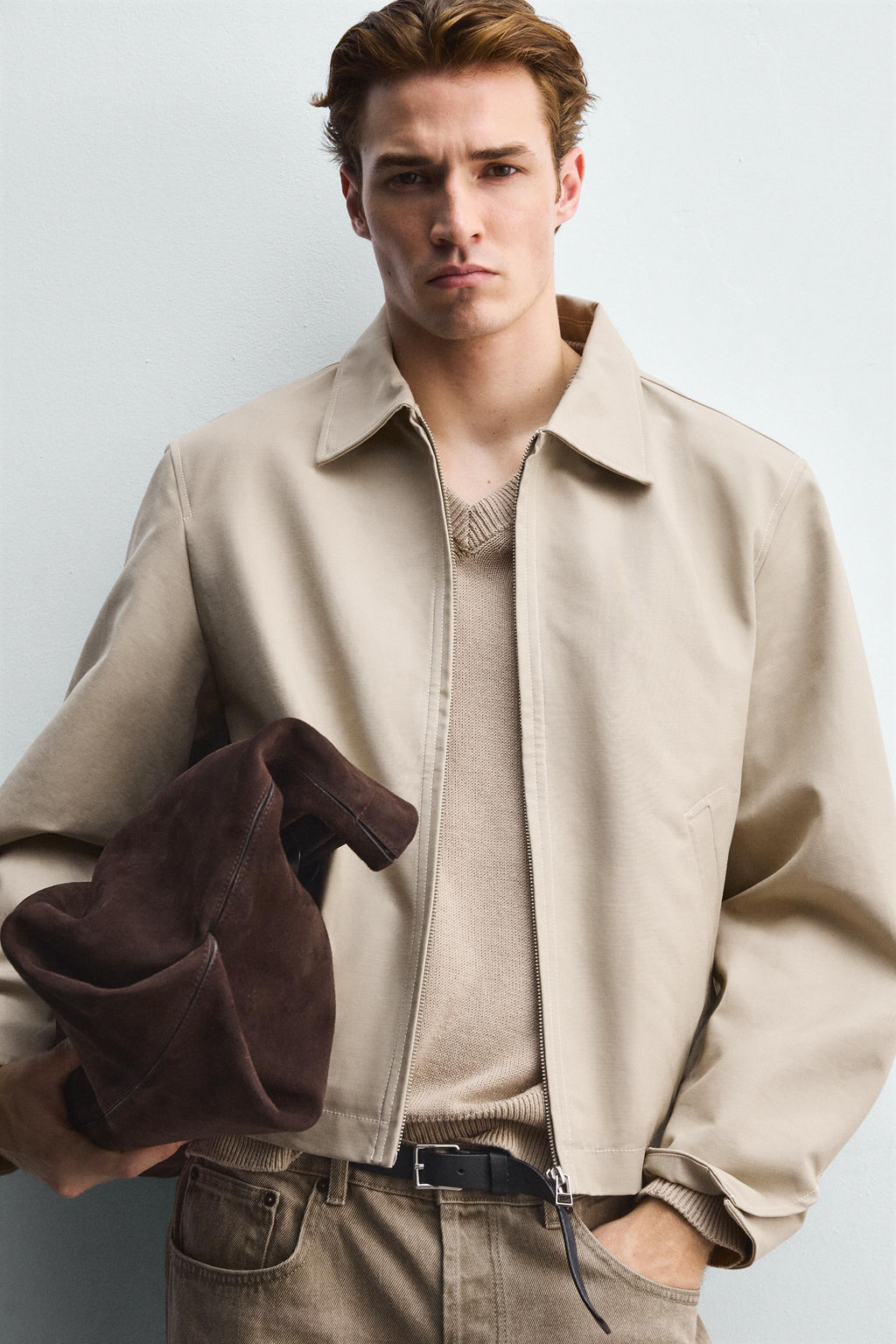 RELAXED FIT ZIP-UP JACKET - Zara фото 5
