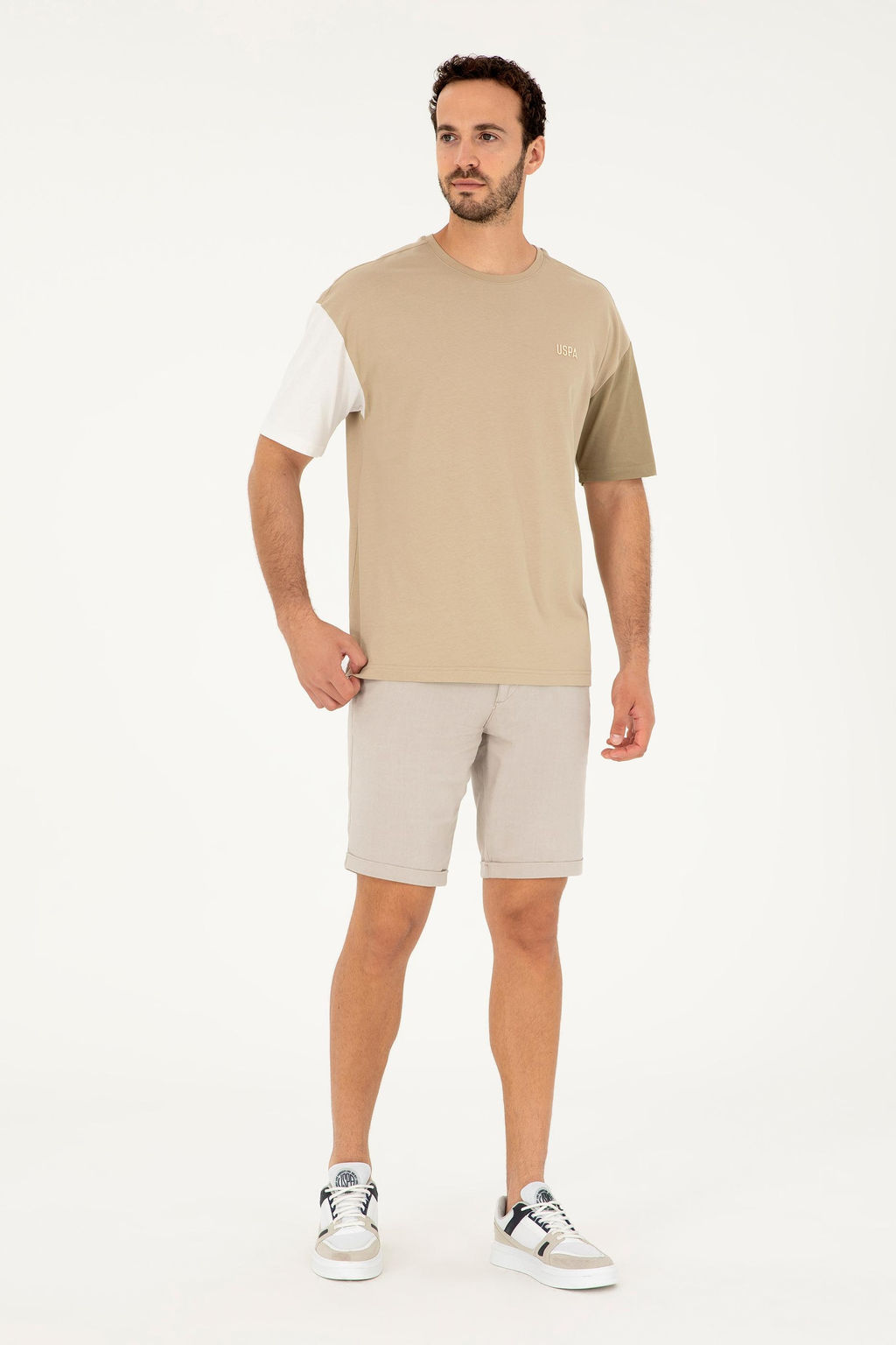 Мужская футболка светло-хаки Неожиданная скидка в корзине - U.s. polo assn фото 4