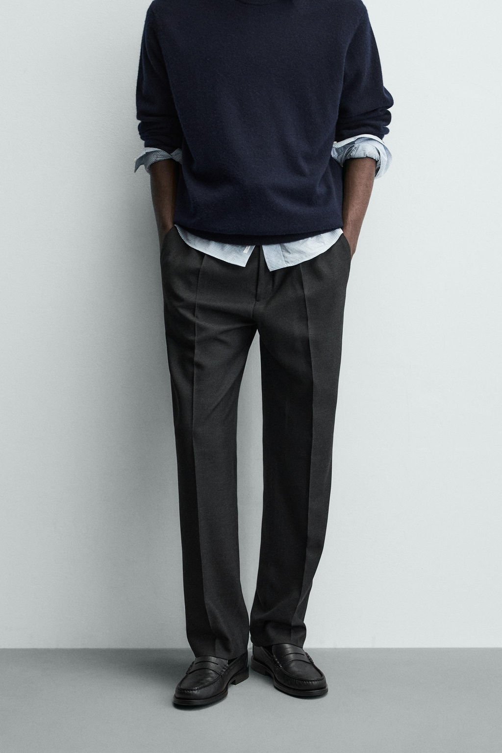REGULAR FIT PLEATED TROUSERS - Zara фото 11