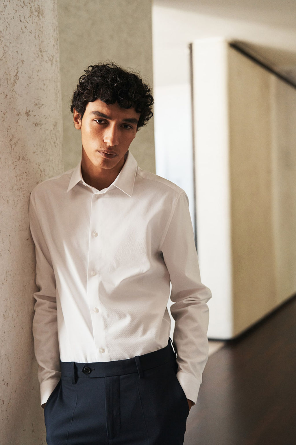 Camisa en algodon pima Slim Fit - H&m фото 3