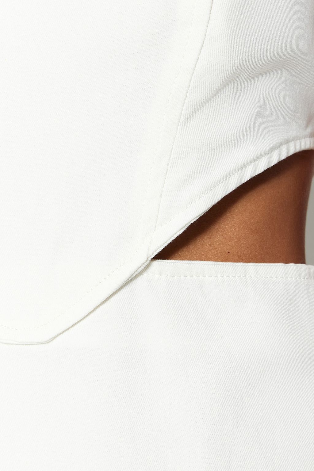 TRENDYOLMILLA Haki A-Kesim Mini Pamuklu Pencere/Cut Out Detayl? Detayl? Kare Yaka Dokuma Elbise TWOSS23EL00596  фото 5