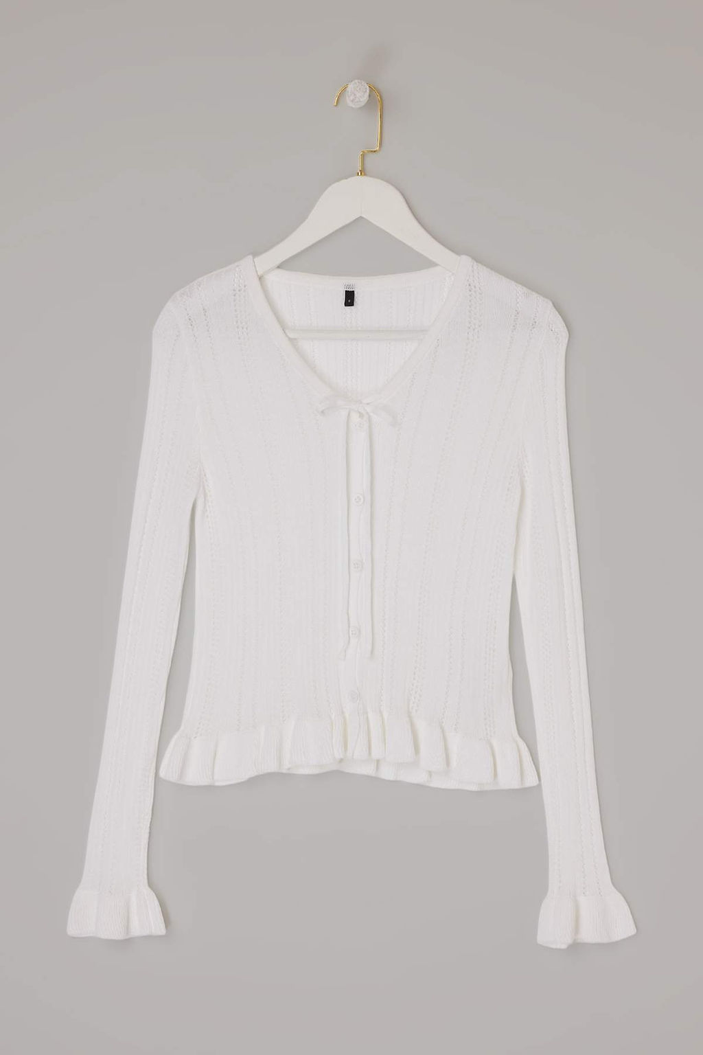 Ekru Bisiklet Yaka Etek Ucu Detayl? Triko H?rka TWOSS26HI00015 - Trendyolmilla фото 5