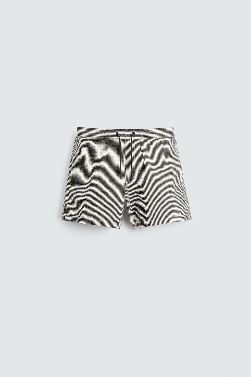 MEDIUM SEERSUCKER SWIMMING TRUNKS - Zara фото 7