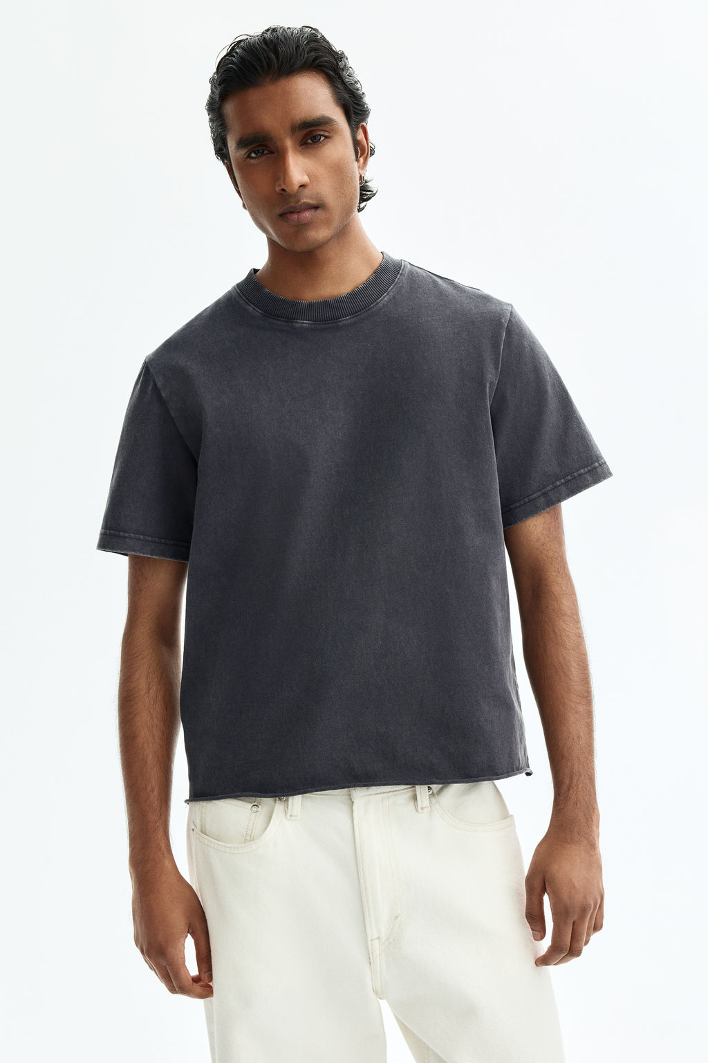 Camiseta con efecto lavado Regular Fit - H&m фото 9