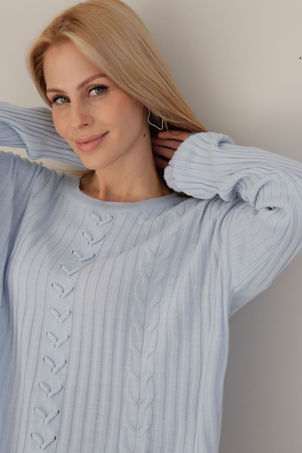 10409 Джемпер нежно-голубой - Martichelli фото 20