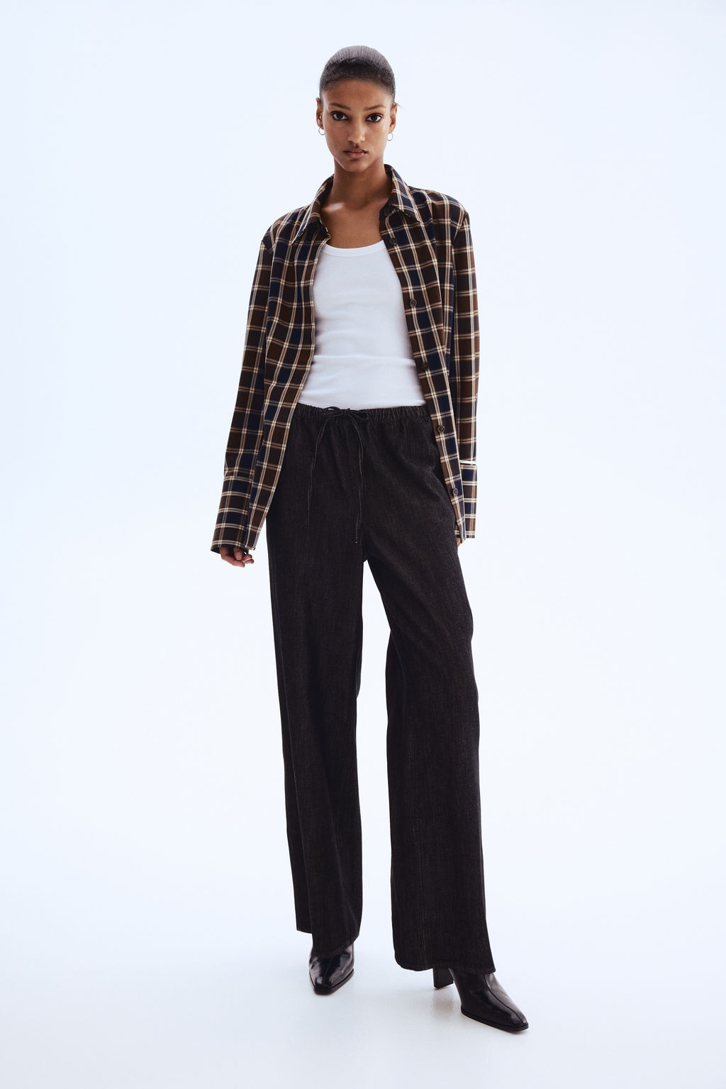 Pantal?n denim con cord?n de ajuste Feather Soft - H&m фото 6