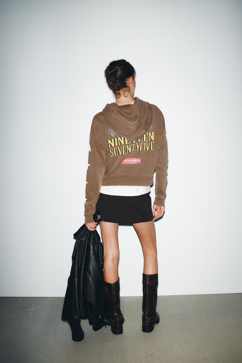 SLOGAN PRINT HOODIE - Zara фото 6