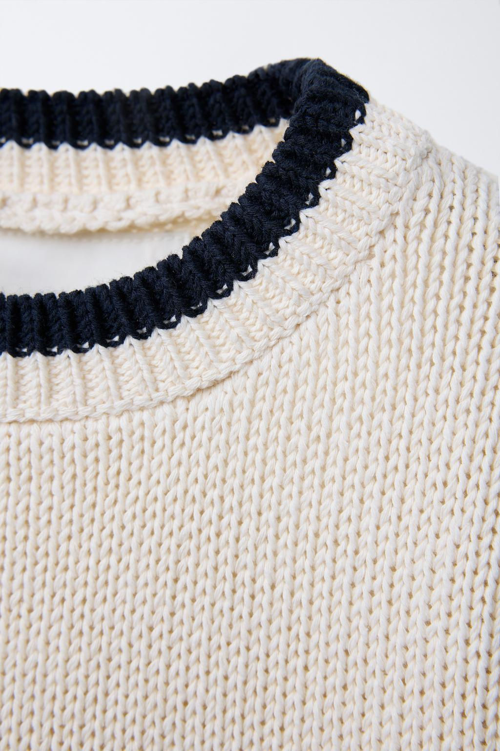 STRIPED KNIT SWEATER - Zara фото 3