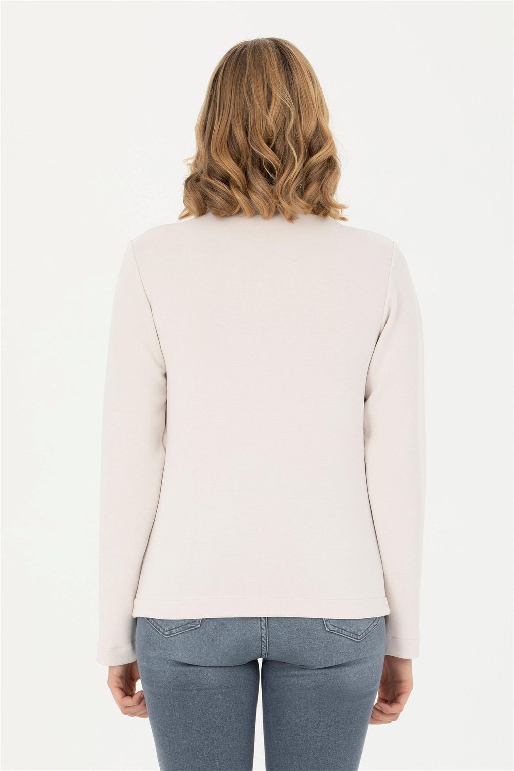 Женский свитшот с воротником-стойкой и камнем - U.s. polo assn фото 12