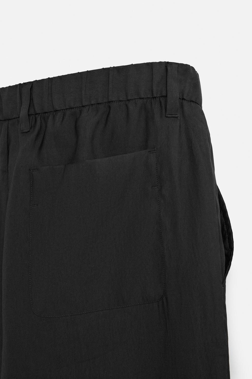 RELAXED FIT FLOWING TROUSERS - Zara фото 10