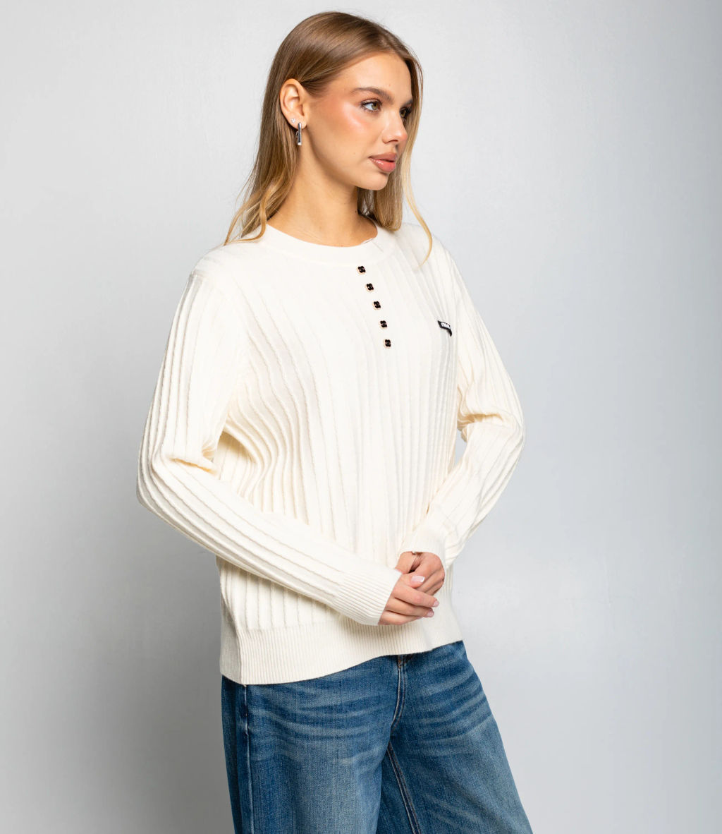 Джемпер #КТ8201 (5), кремовый - Dommod фото 2
