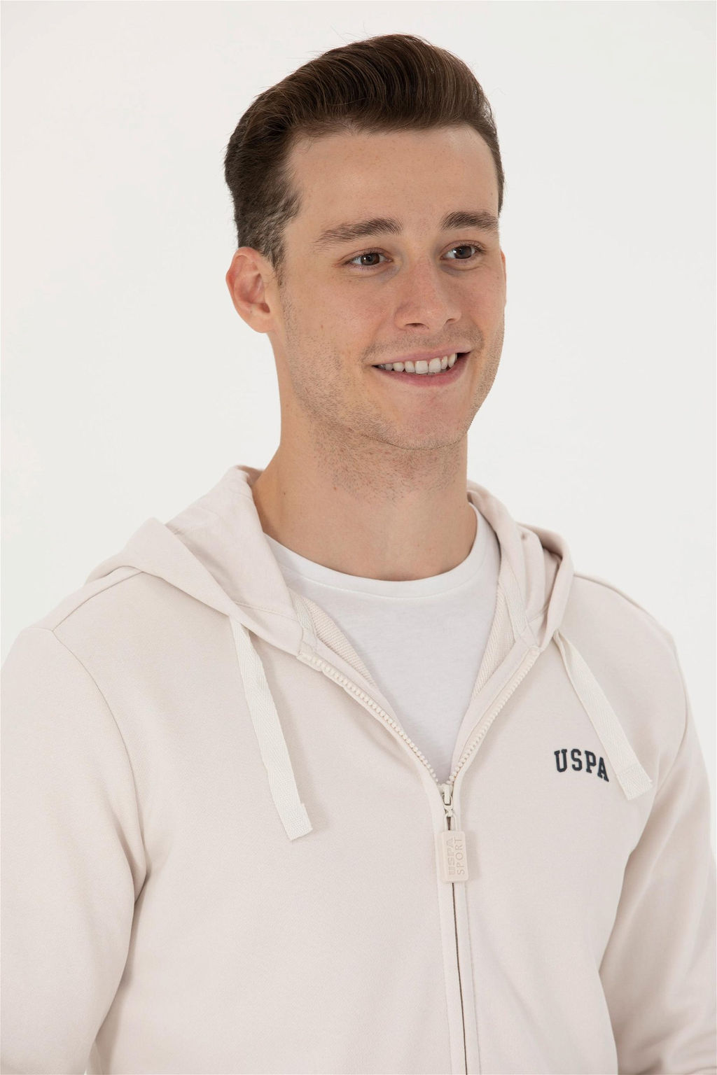 U. S. Polo Assn Мужской вязаный кардиган с капюшоном и камнем - U.s. polo assn фото 9