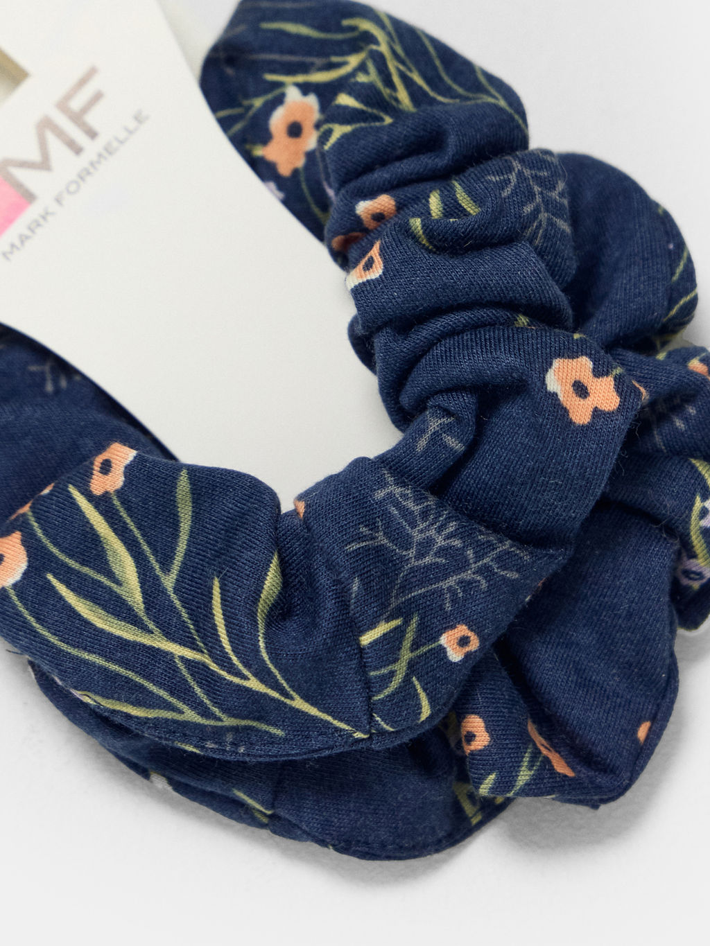 Резинки для волос мультипак (2 шт.) темно-синие с полевыми цветами - Mark formelle фото 2