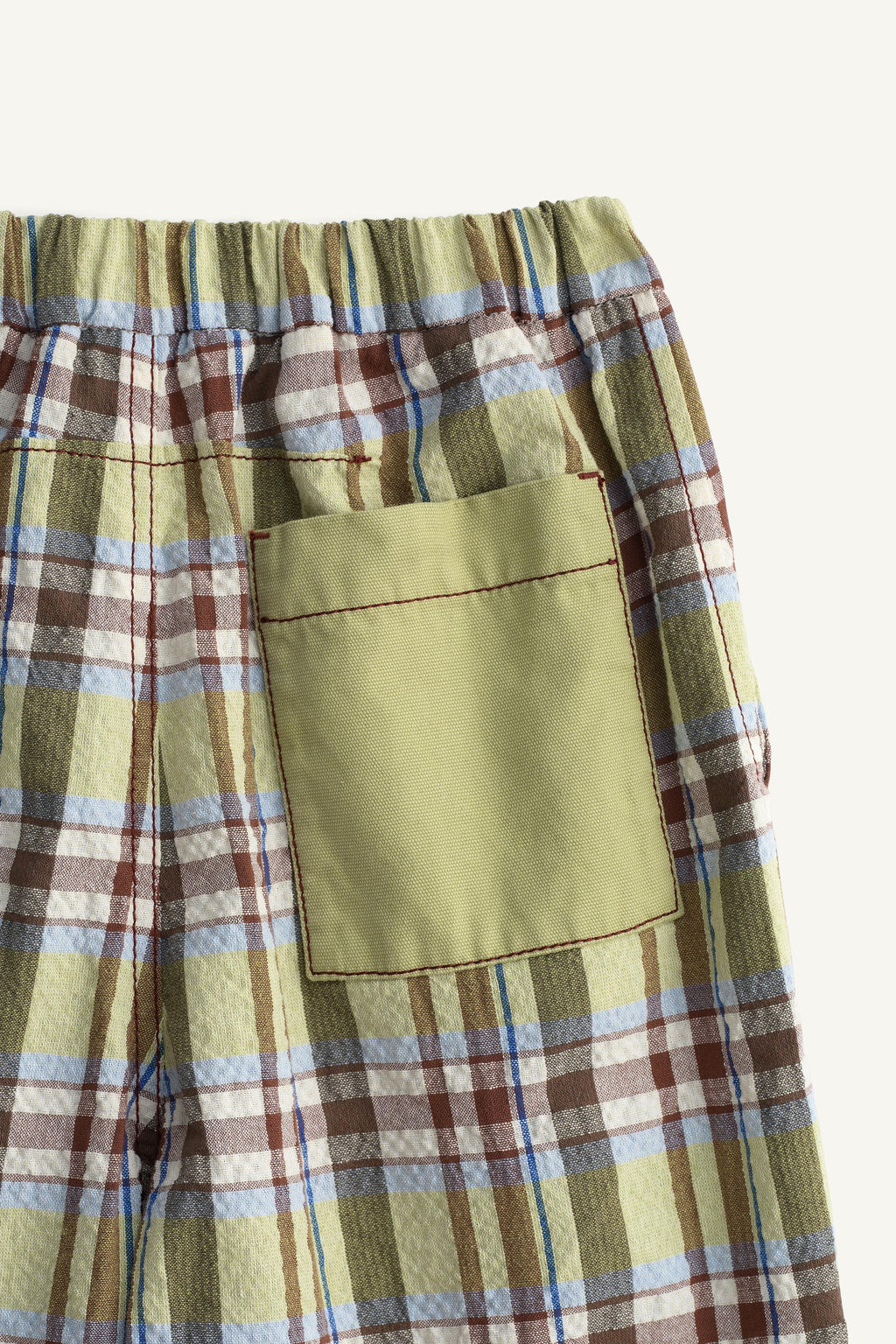 PANTAL?N CUADROS BOLSILLO CONTRASTE LIMITED EDITION / Marr?n / Verde - Zara фото 4