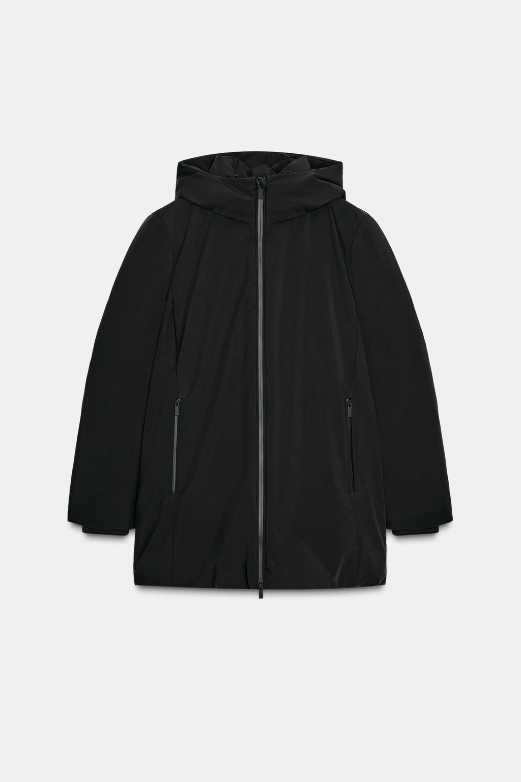 WATER-REPELLENT AND WINDPROOF PUFFER JACKET WITH HOODIE - Zara фото 5