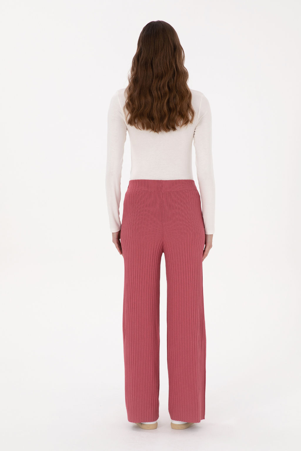 KadДn Pembe Triko Loose Fit Pantolon