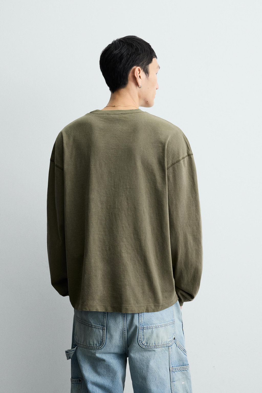 WASHED TEXTURED T-SHIRT - Zara фото 3