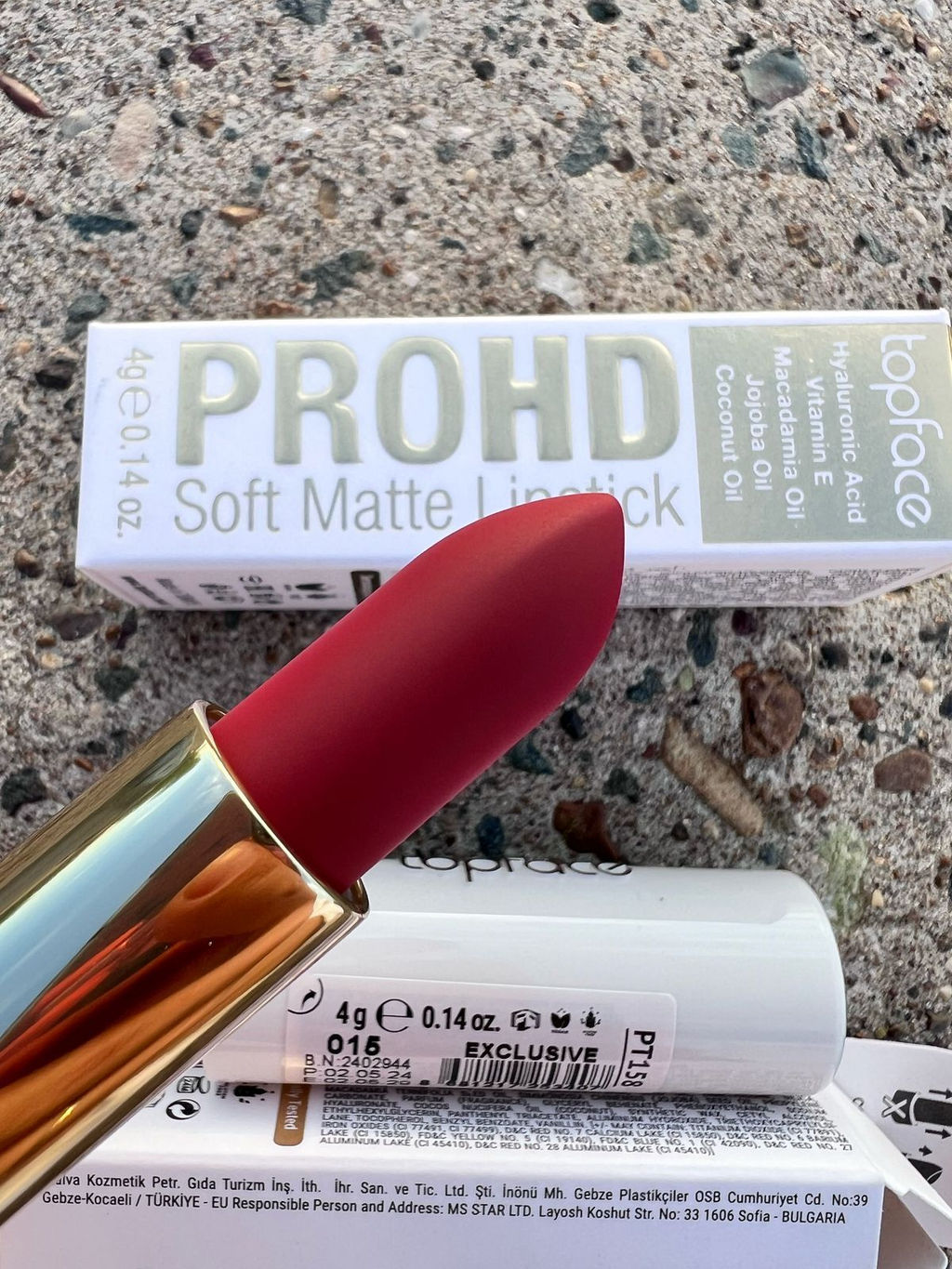 Topface Губная помада PRO HD Soft Matte Lipstick тон 015 PT158