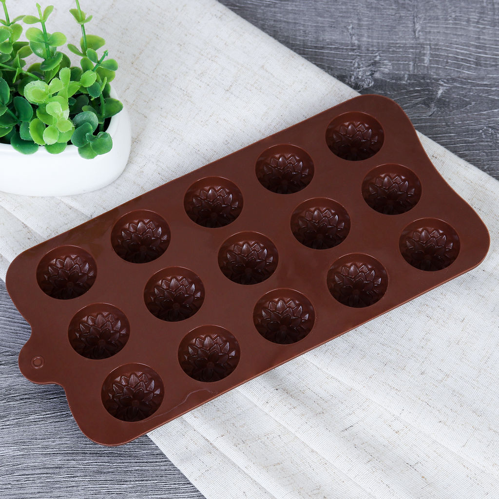 Форма силикон. для льда и конфет 15 ячеек 21*10,3*1,4/1,3см арт HL-152,153 (725976, 725977)