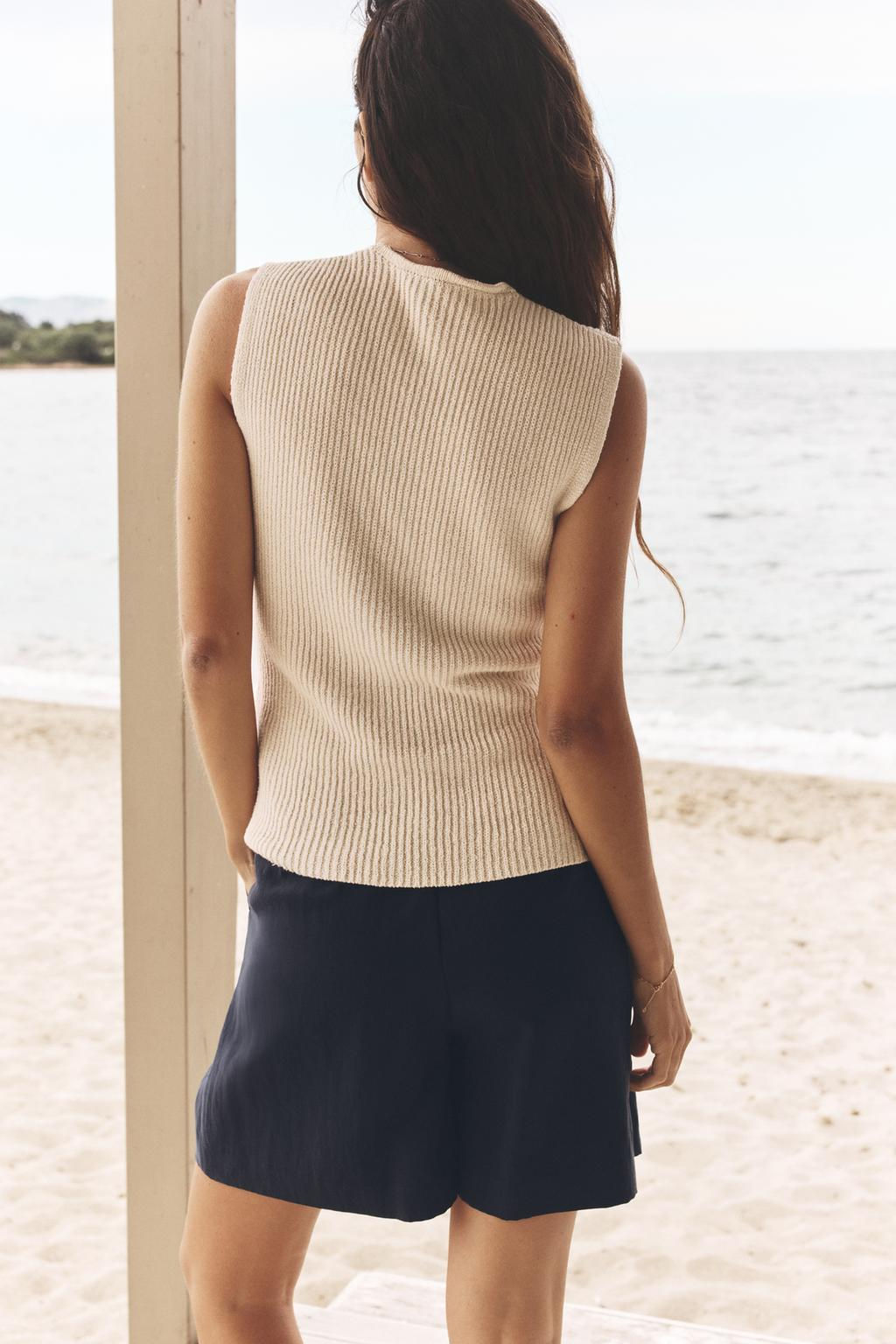 KNIT WAISTCOAT TOP - Zara фото 12