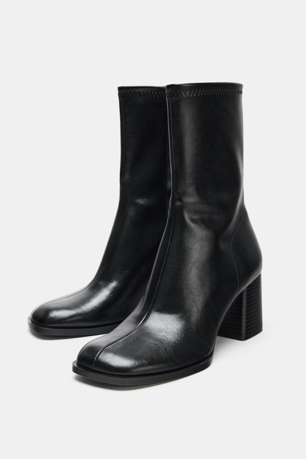 BLOCK HEEL ANKLE BOOTS - Zara фото 7