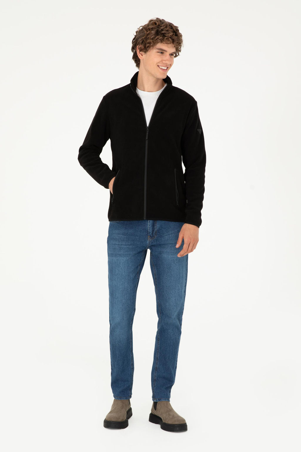 Мужской черный свитшот - U.s. polo assn фото 4