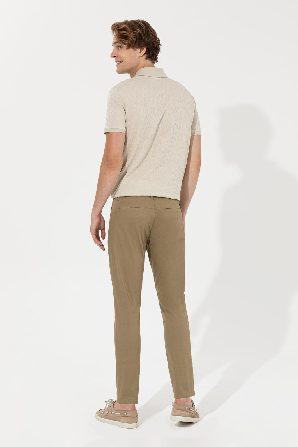 Erkek Carrot Fit Koyu Haki Kanvas Pantolon