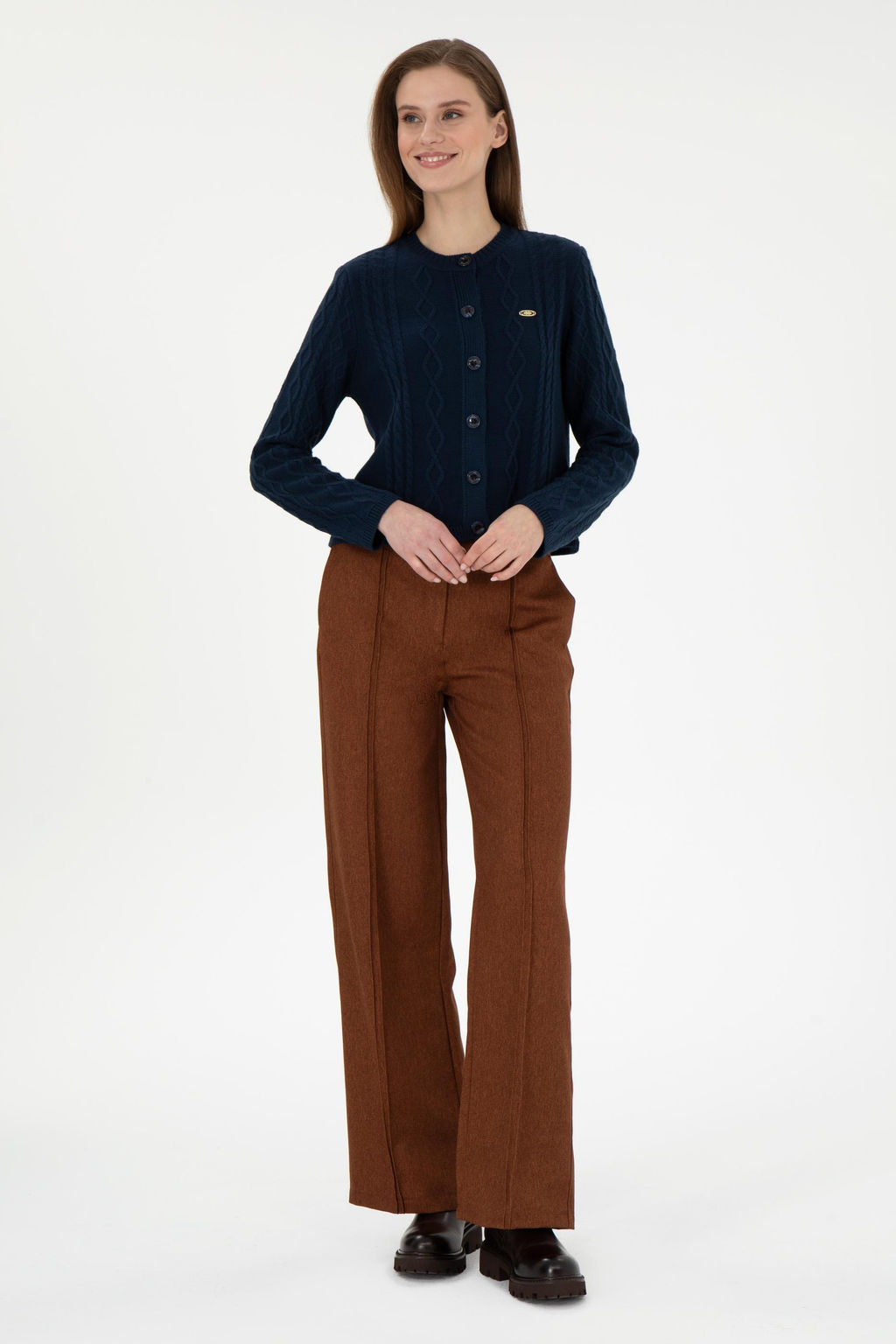 Женский темно-синий трикотажный кардиган Неожиданная скидка в корзине - U.s. polo assn фото 4