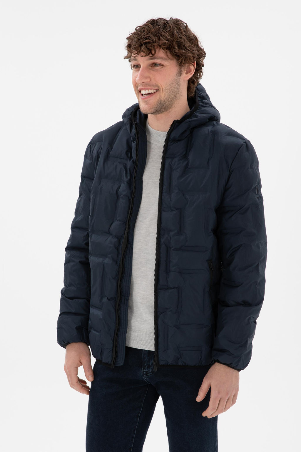 Мужское темно-синее пальто Неожиданная скидка в корзине