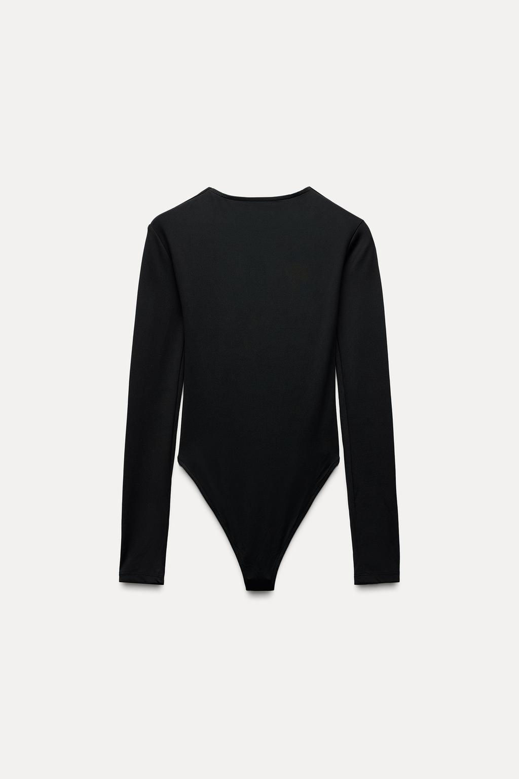 LONG SLEEVE POLYAMIDE BODYSUIT - Zara фото 13