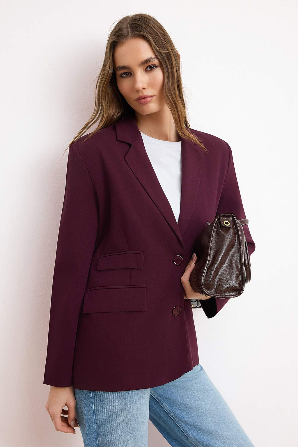 Trendyolmilla Wardrope Essentials  Murdum Cep Detayl? Blazer Ceket | TWOSS26BC00011  фото 4