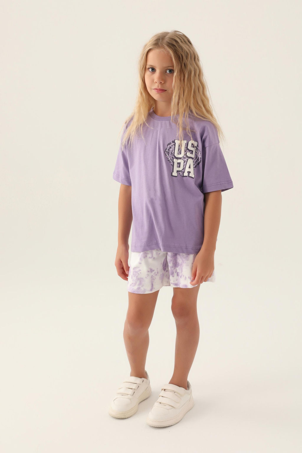 Сиреневый пижамный комплект для девочки - U.s. polo assn фото 7