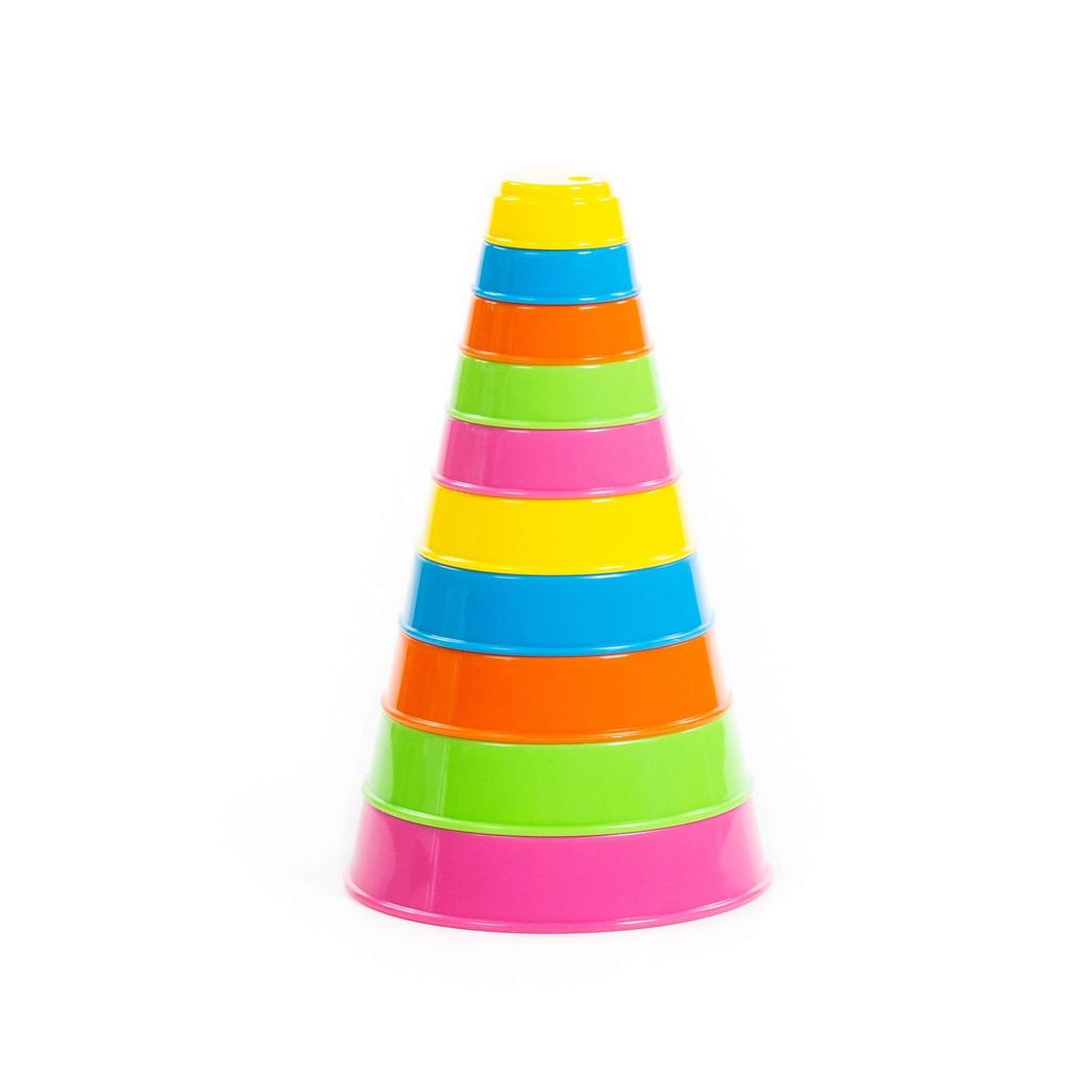 Занимательная пирамидка (10 элементов), h=175 мм - Полесье фото 13