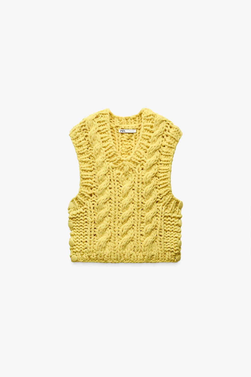 THICK KNIT WAISTCOAT - Zara фото 9