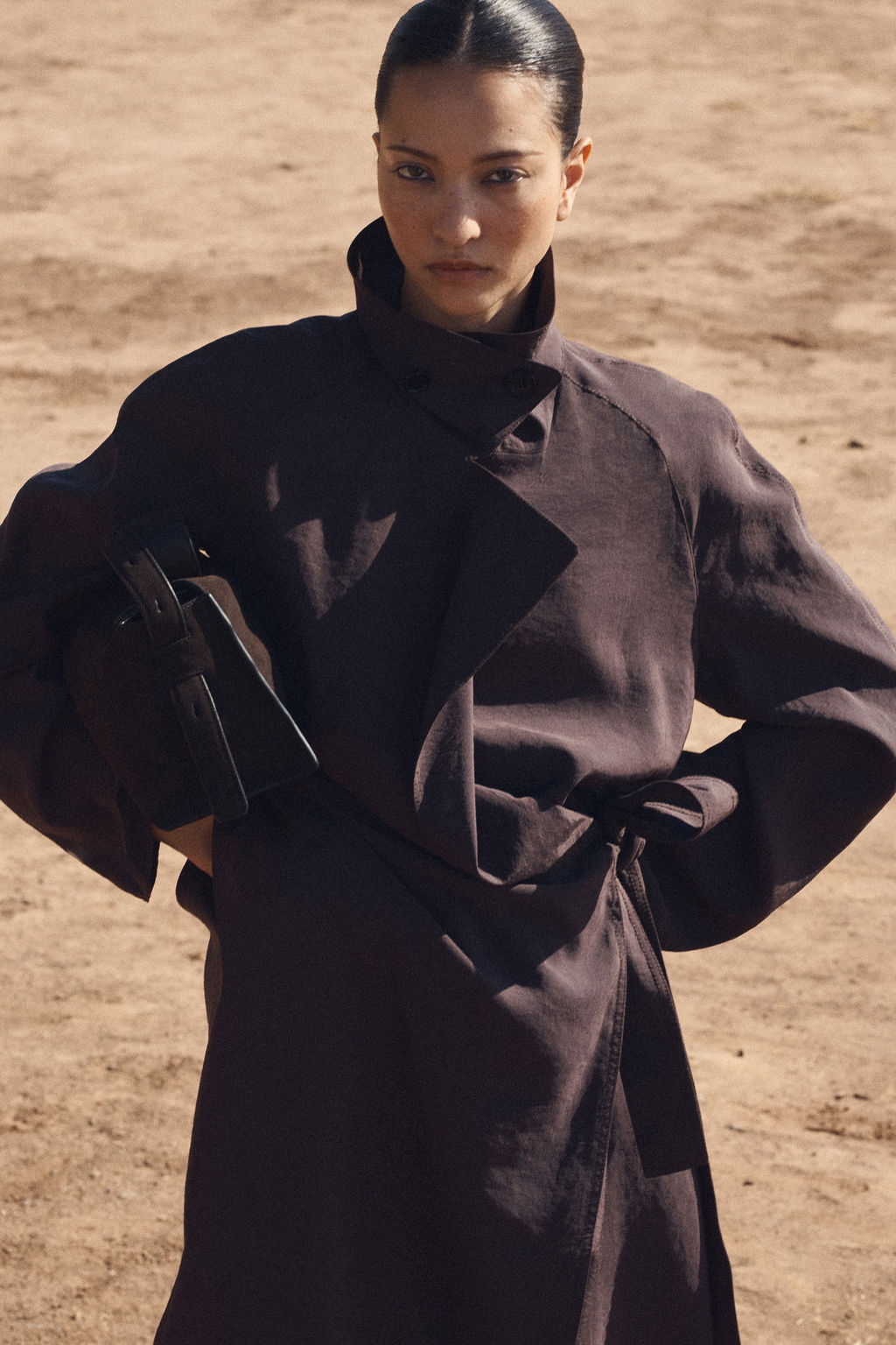VESTIDO MIDI UTILITY ESTILO TRENCH - H&m фото 3