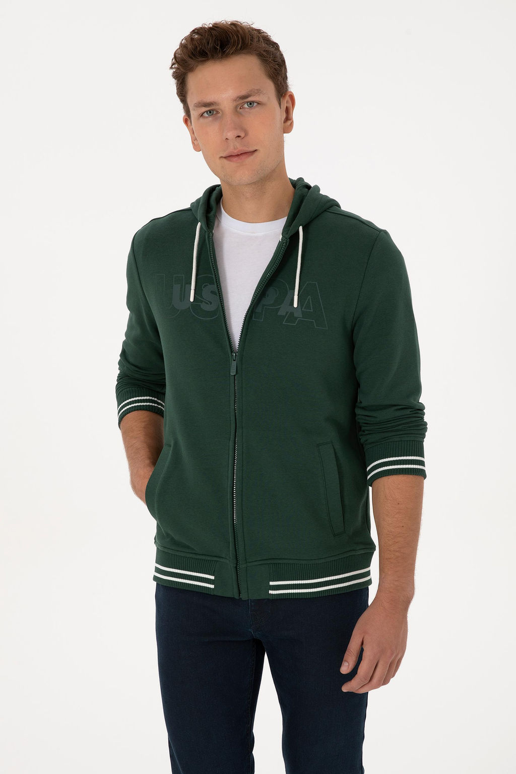 Erkek Koyu Ye_il _rme H_rka - U.s. polo assn фото 3