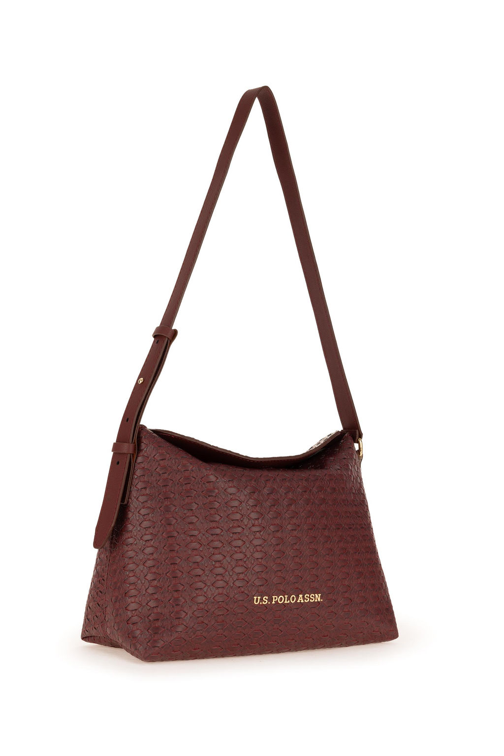 Женская бордовая красная сумка через плечо Неожиданная скидка в корзине - U.s. polo assn фото 4