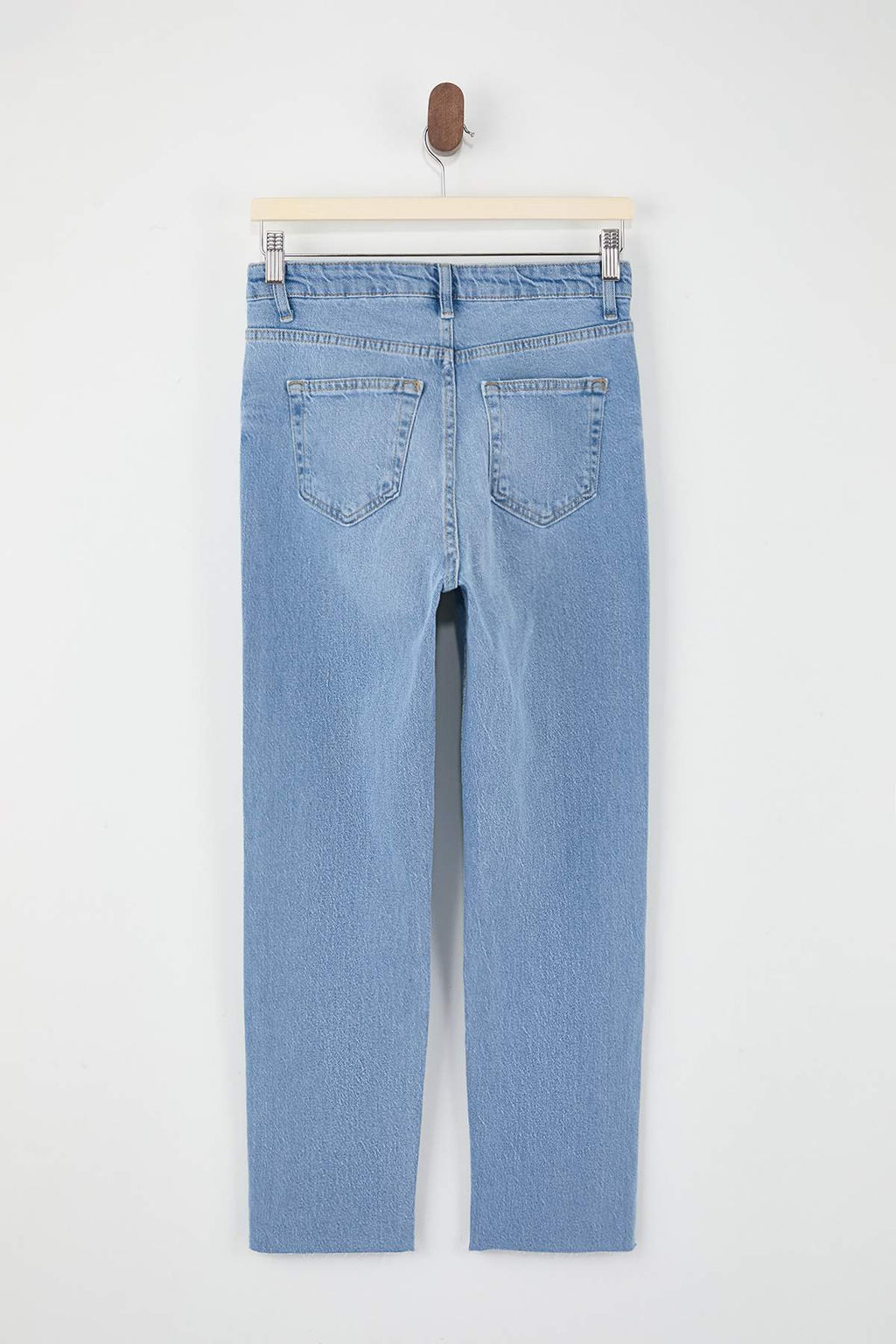 Mavi Yuksek Bel Az Esnek Mom Jeans TWOSS26JE00108 - Trendyolmilla фото 2