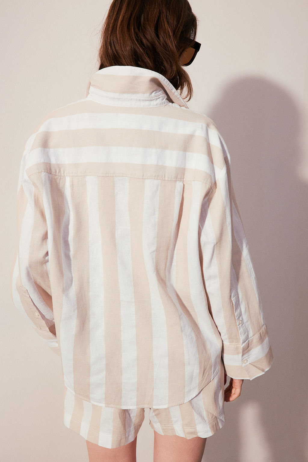Camisa en mezcla de lino - H&m фото 3