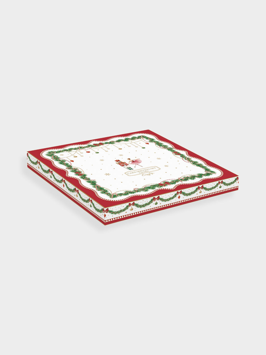 Блюдо, 32 см, с лопаткой, фарфор P, белое, Новогодняя гирлянда, Magie de Noel - Easy life фото 2