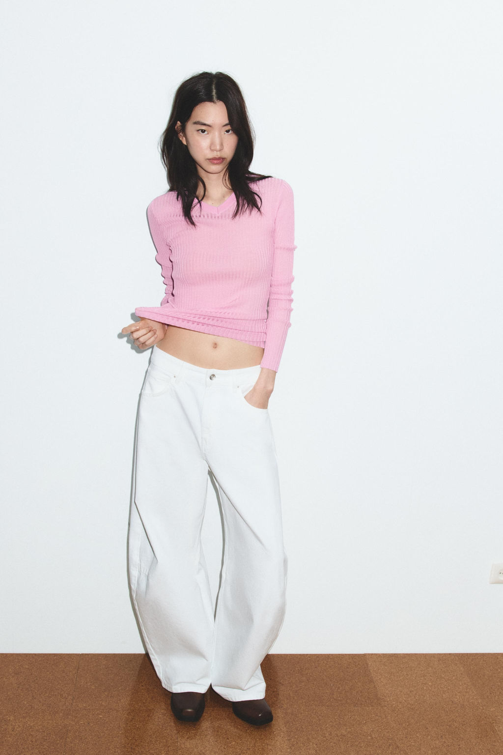 TRF BALLOON MID-WAIST JEANS - Zara фото 10