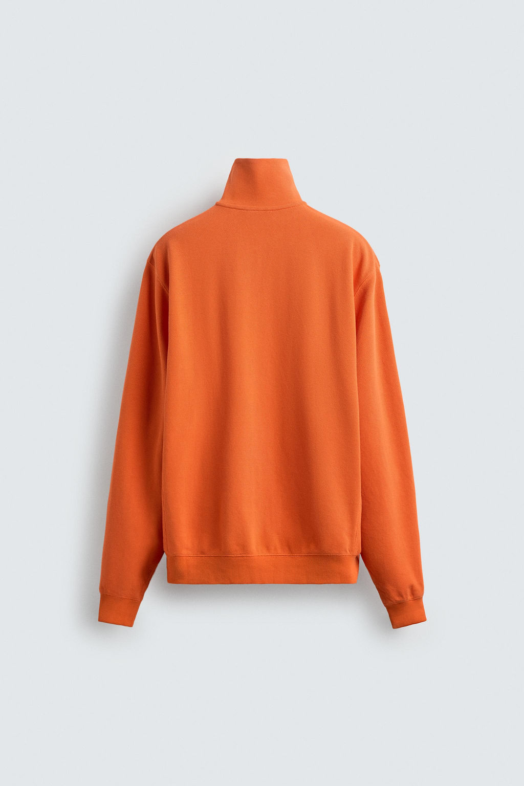 SUDADERA PIQU? CUELLO CREMALLERA / Naranja - Zara фото 8