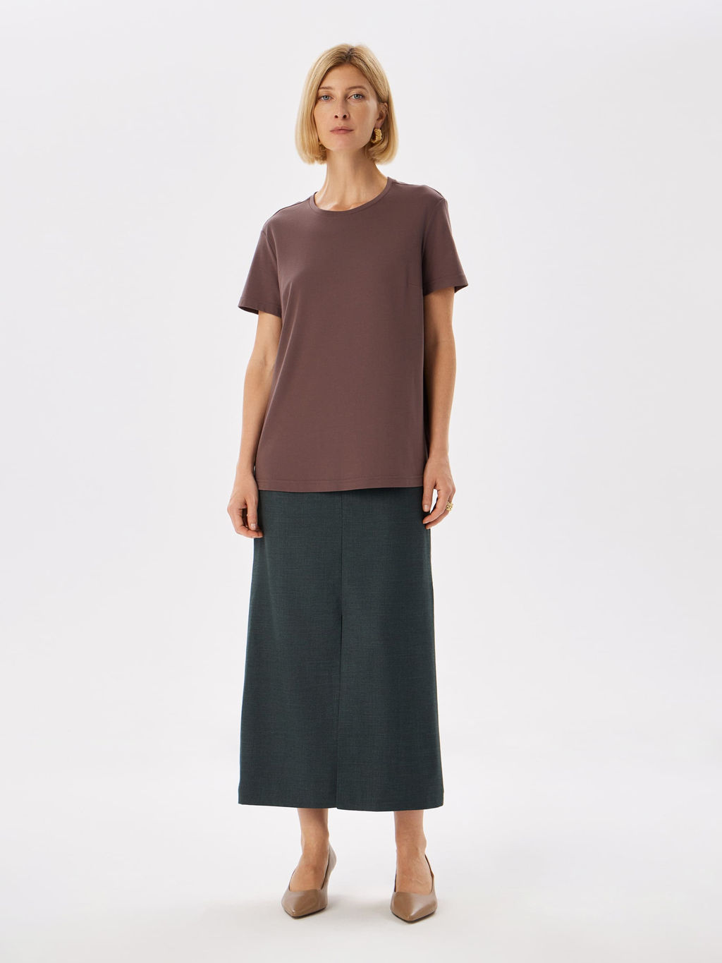 Футболка женская кор.рукав KATHARINA KROSS KK-TK-006VI-1972-4-коричневый фото 5