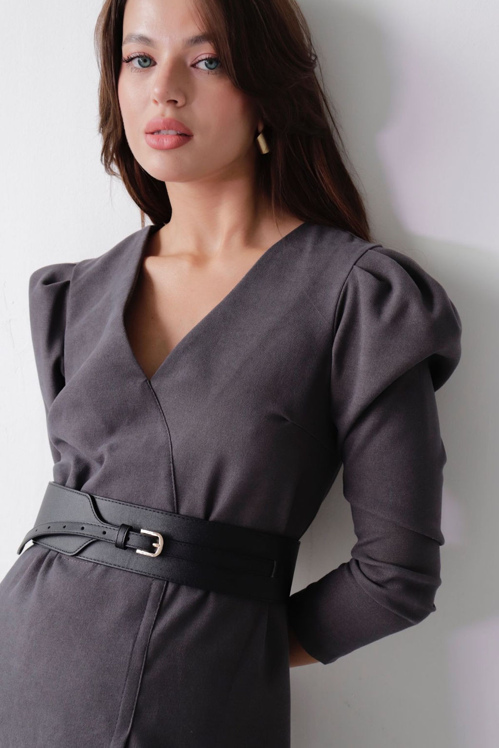 Платье с запахом черное - Martichelli фото 12