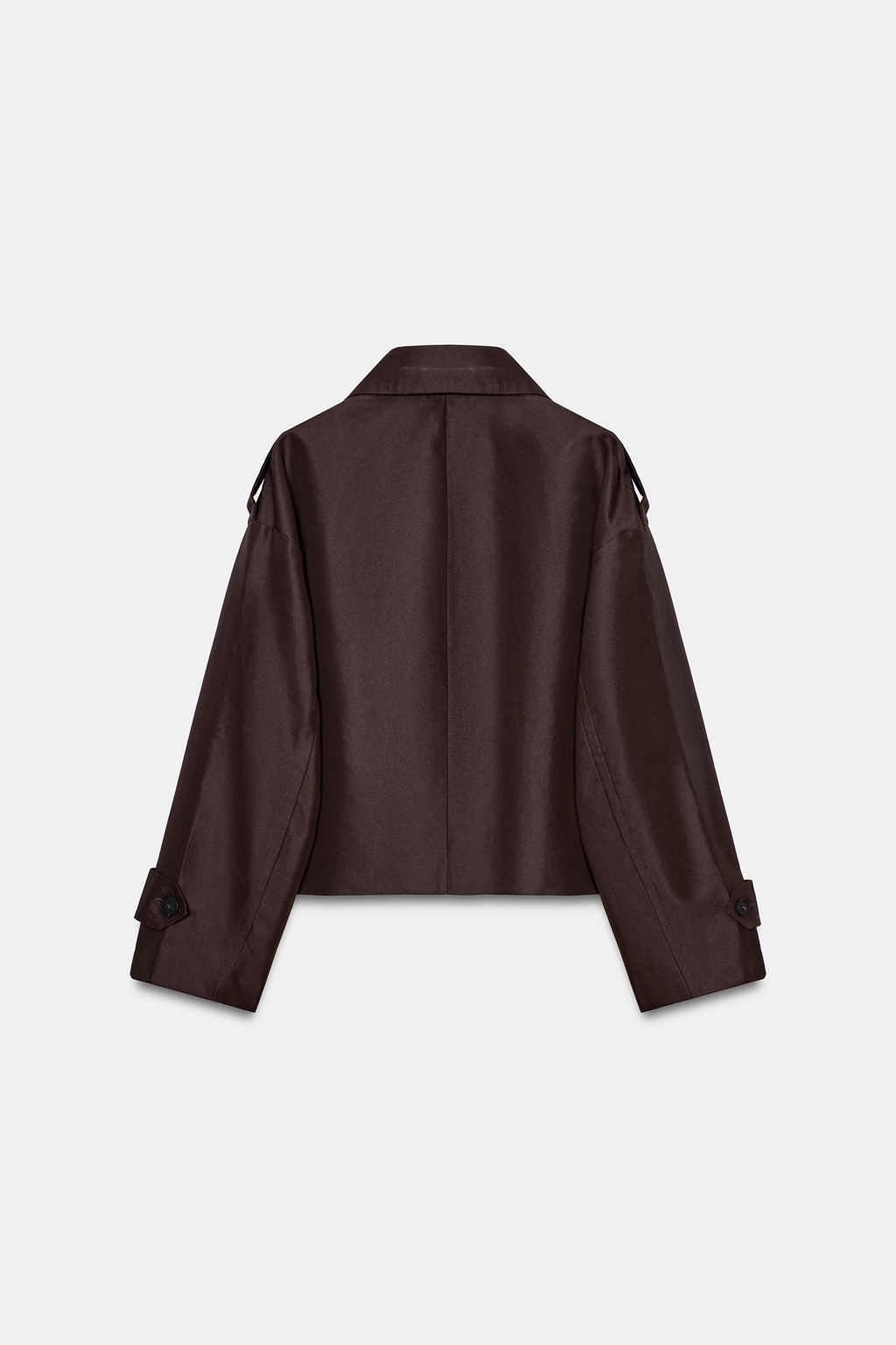 TRENCH CORTA CRUZADA / Marr?n - Zara фото 8