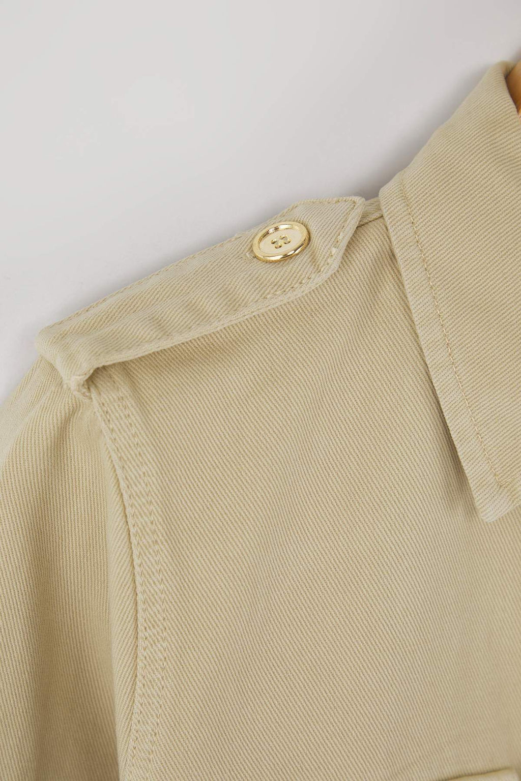 Bej Cep Detayl? Denim Gomlek Ceket TWOAW26CE00003 - Trendyolmilla фото 7