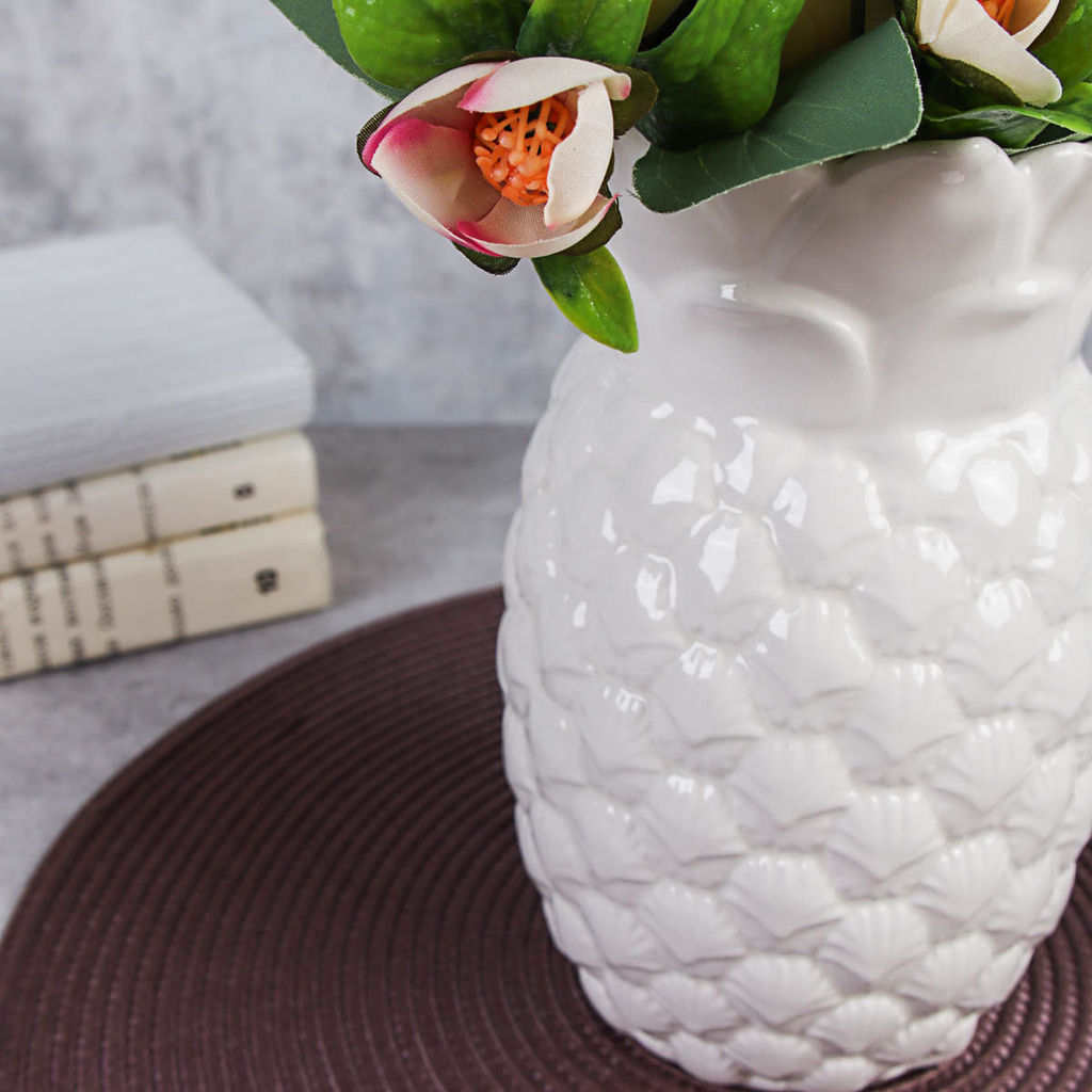 Ваза Ананас 21 см / 93058W /уп 24/белая - Галеонтрейд фото 15