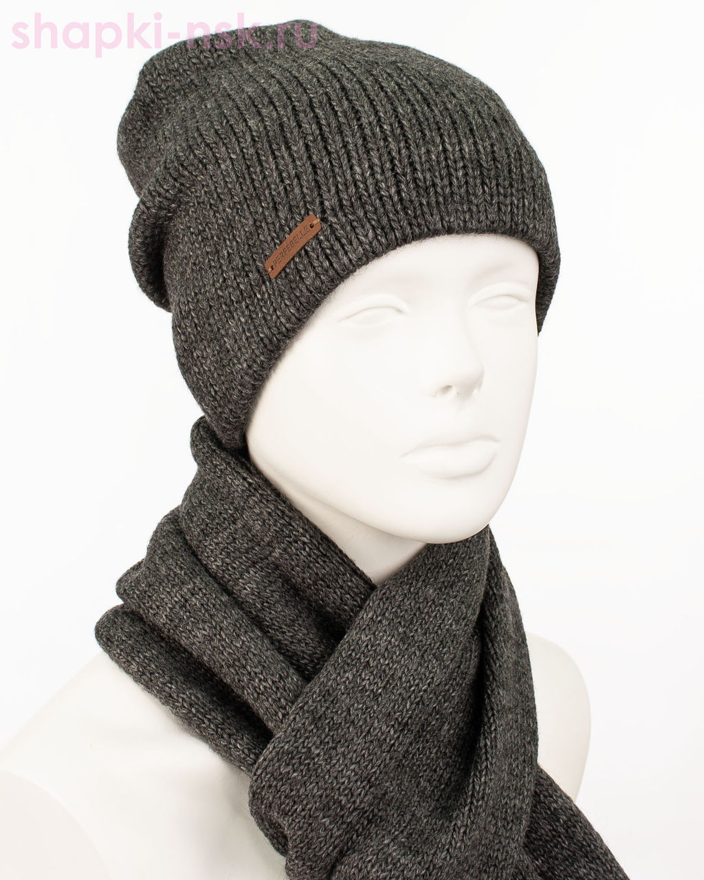 LS 52 PL 52 Комплект женский флис (колпак+шарф) (56-58)