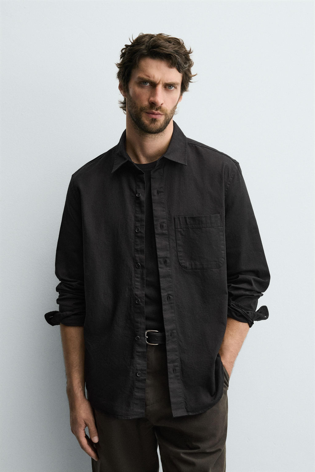 COTTON/LINEN SHIRT - Zara фото 2